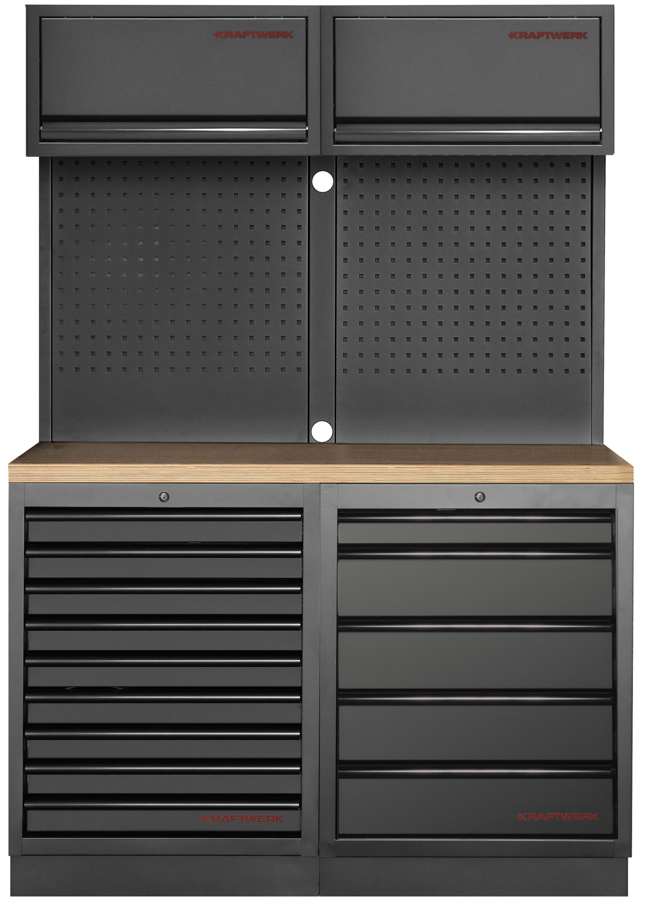 MOBILIO BLK Mobilier d'atelier 2 éléments, Hêtre