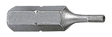 1/4'' Hex bit with hole 25 mm 1/8'', 5 pcs.
