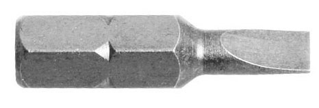1/4'' Slotted Insert 25 mm 4.5 x 0.6 mm, 5 pcs.