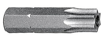 Embout Rési-TX 1/4" 25mm T8 a. trou,5pc