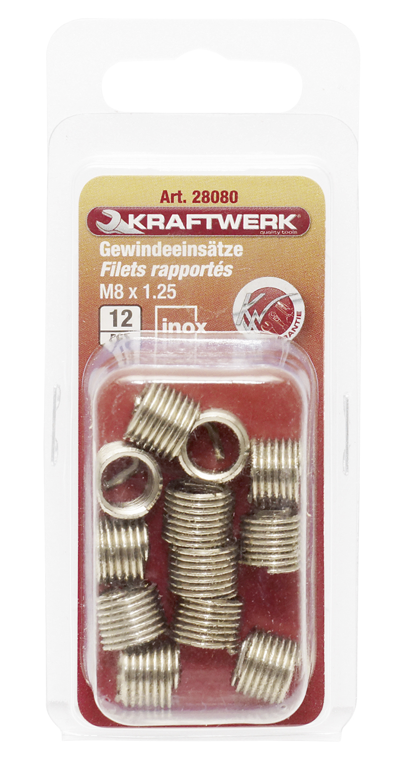 Filets rapportés M5x0.8 mm (12 pcs.)