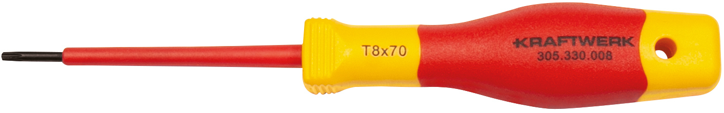 Elektriker-Schraubendr. TX m. Bohr. T8