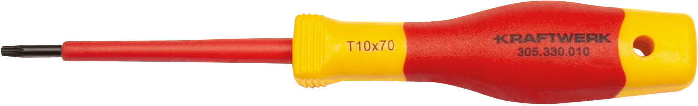 Elektriker-Schraubendr. TX m. Bohr. T10