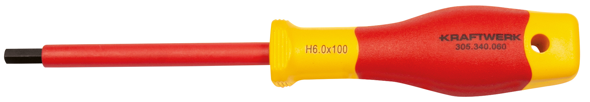 Tournevis électricien vis 6 pans 6 mm