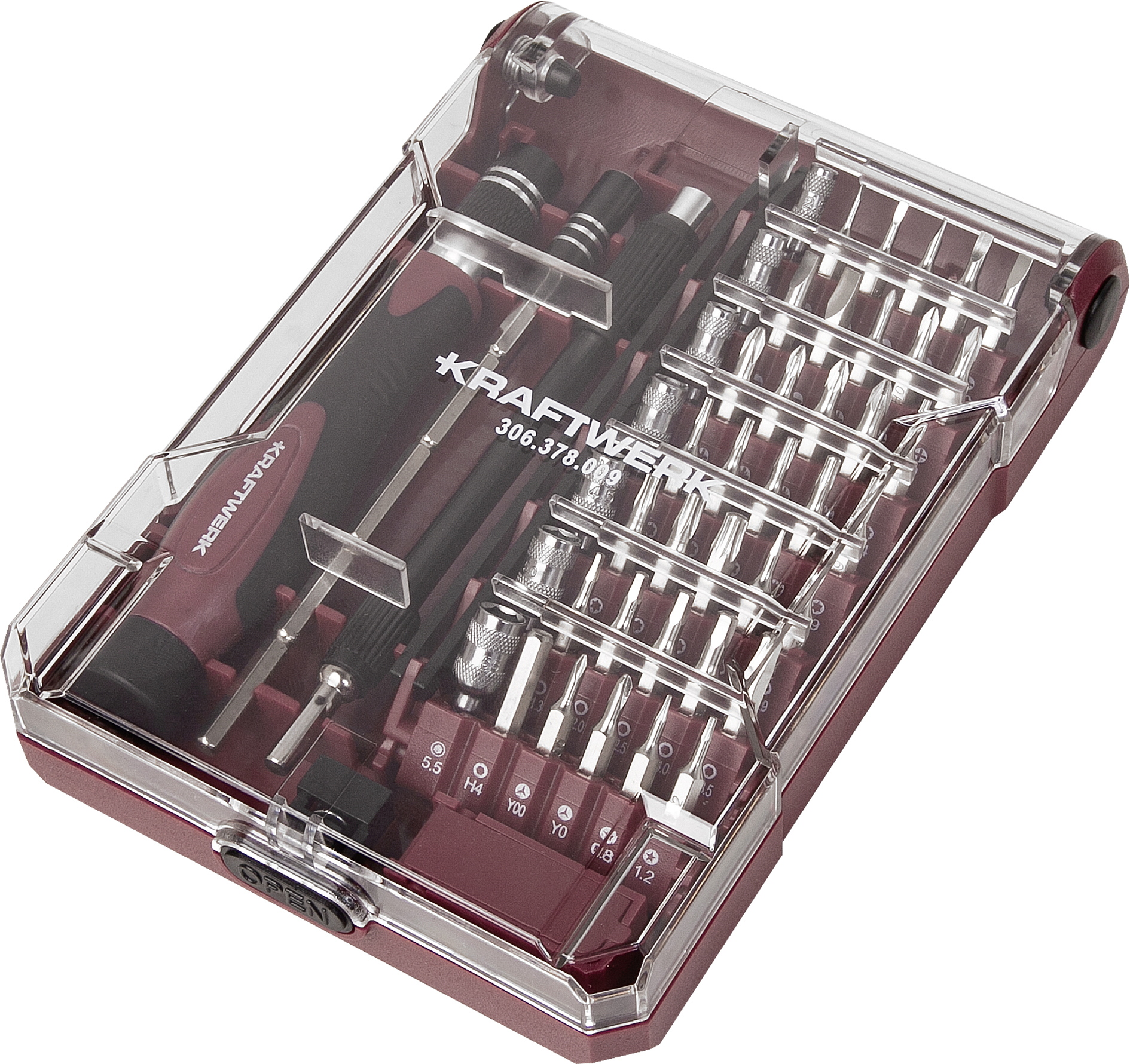 Bit Box mit Präzisions Schraubendreher 1/4", 45-tlg.