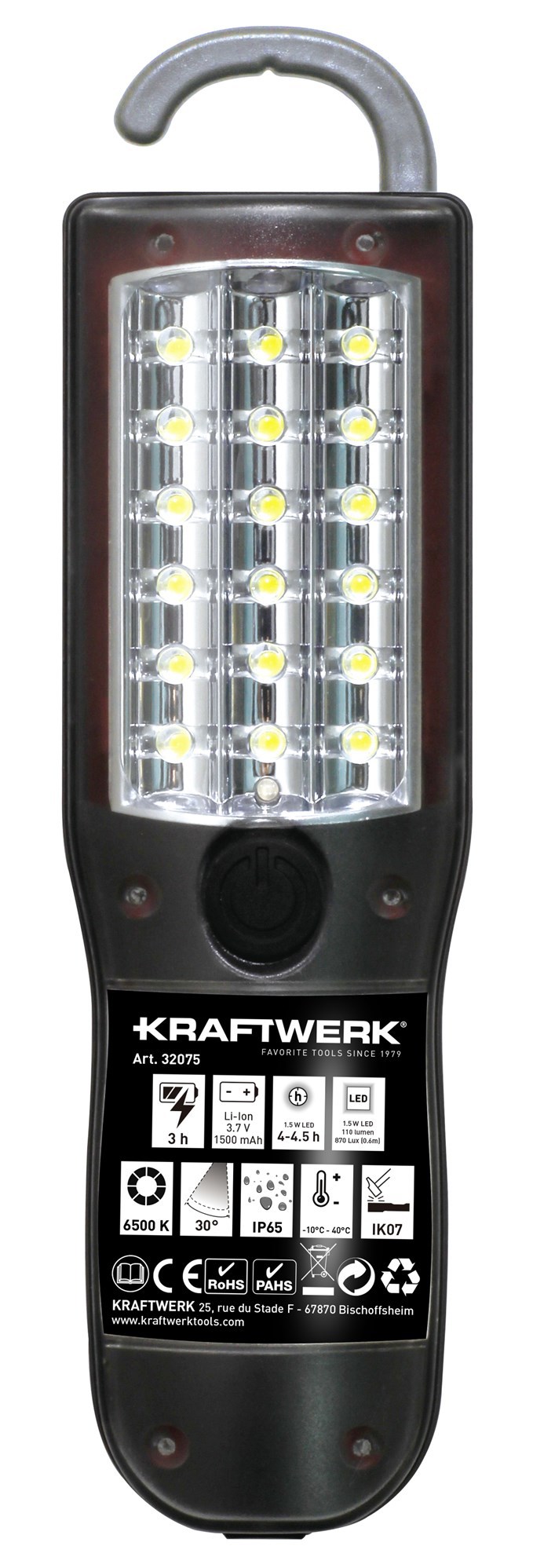 KW LED-Akku-Handlampe 3.7 V Li-Ion