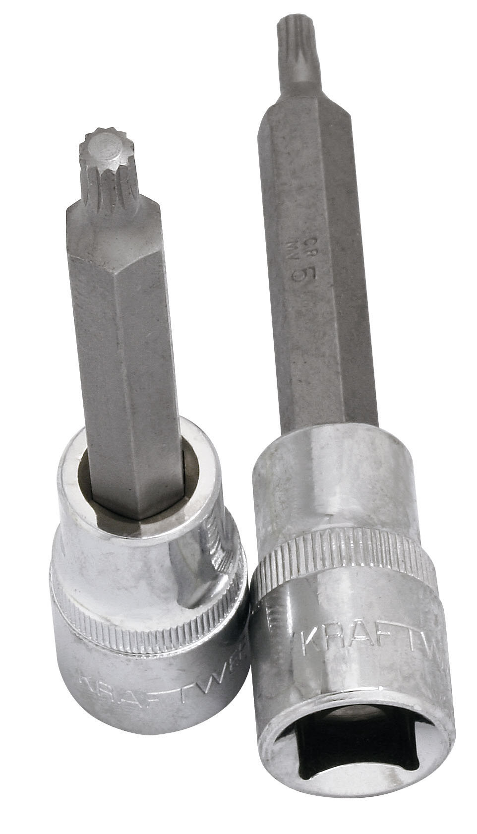 Douille-emb. 1/2" dent. mult. M8 100 mm
