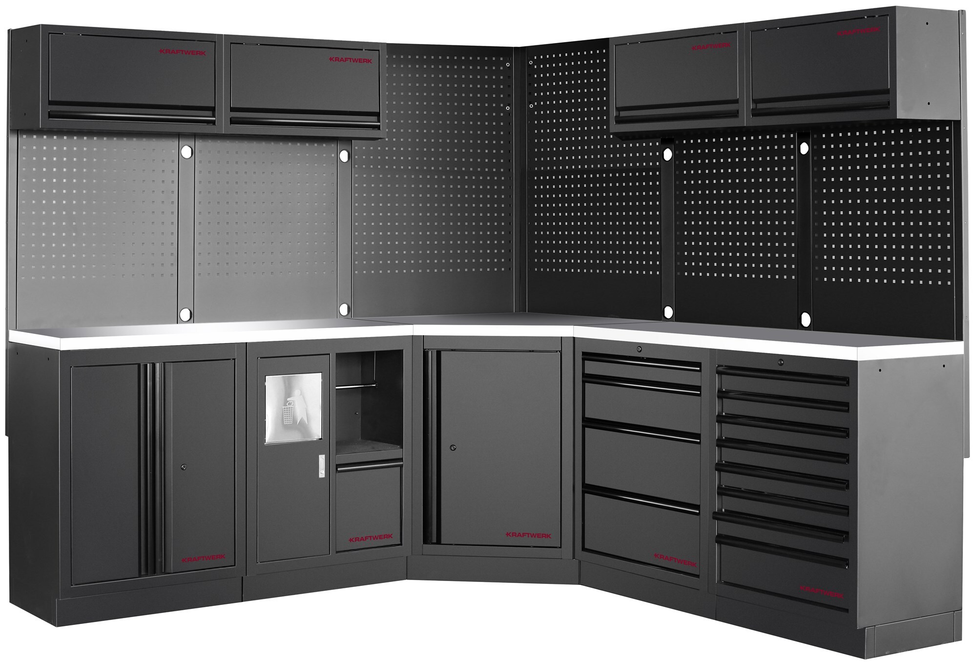MOBILIO BLK Mobilier d'atelier 5 éléments, Acier inoxydable