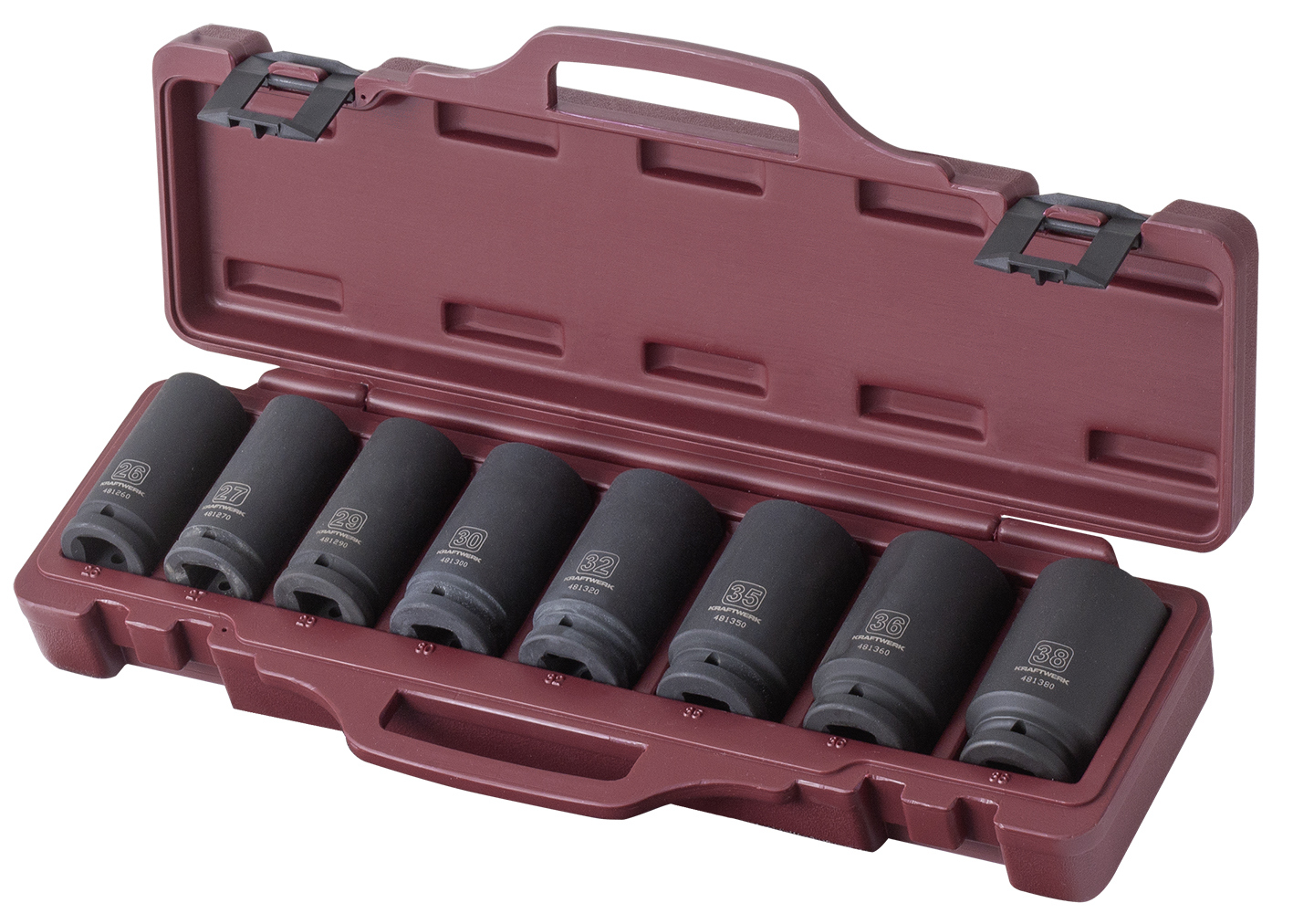 8pc long machine socket wrench set. 3/4"