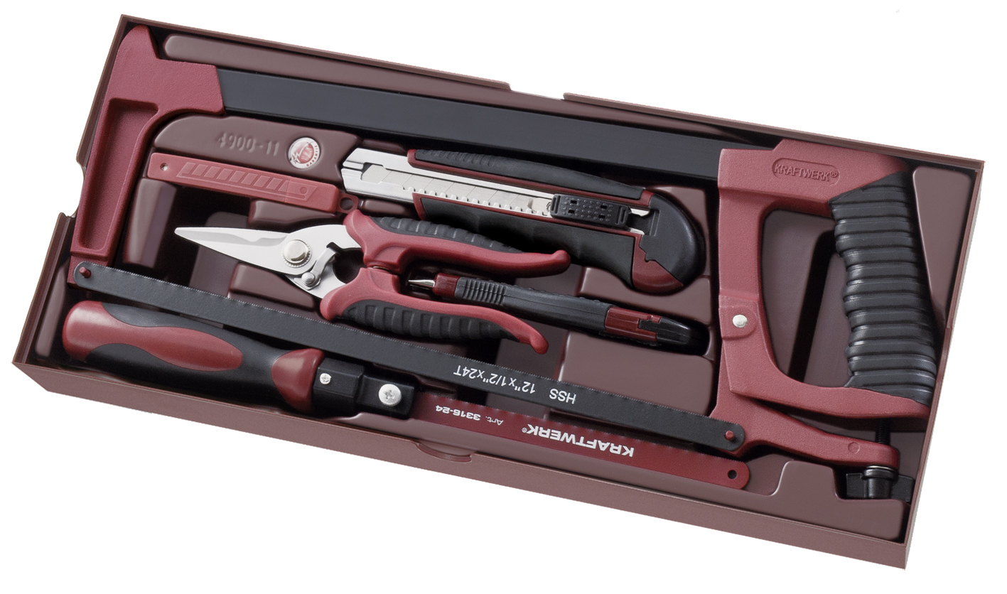 7 pz- Assortimento modulabile di attrezzi da taglio