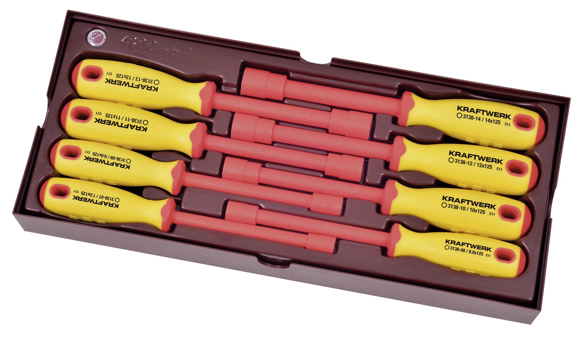 8pcs Assorted mod. of COMPLETE VDE socket screwdrivers